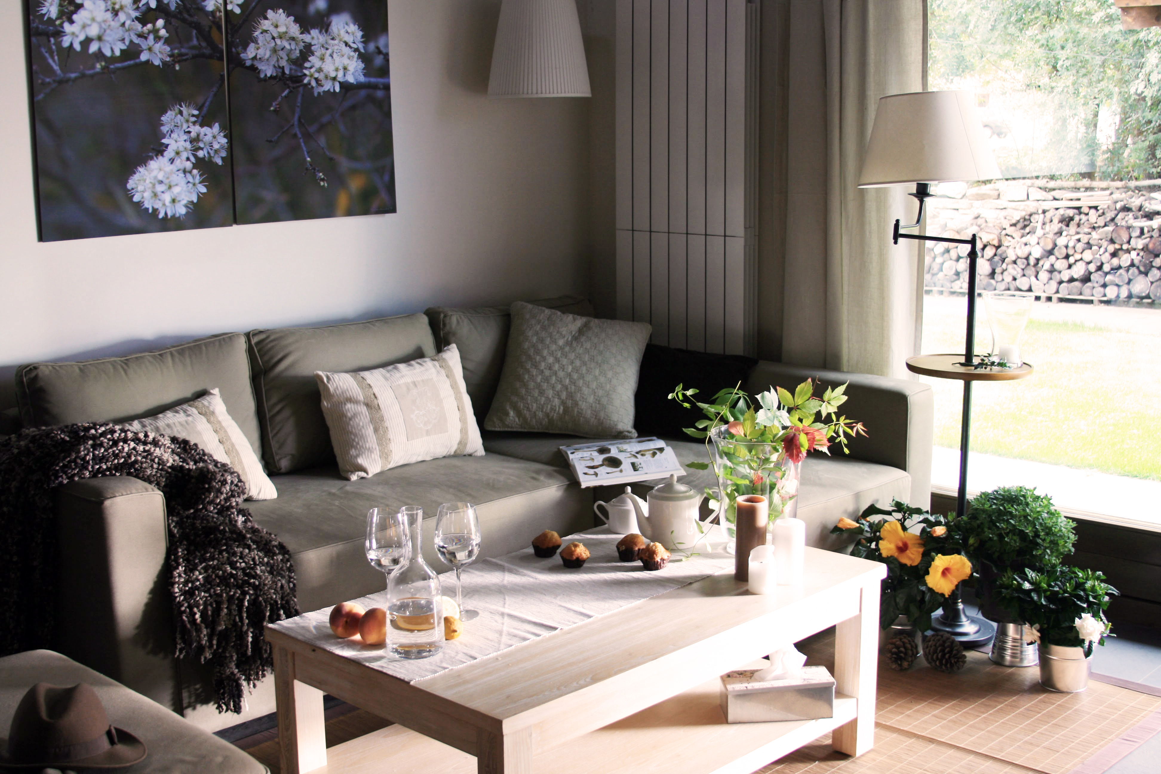 Salón acogedor de La Casita
